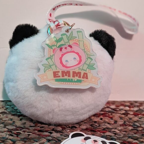 Lucky Emma Rua Rua Zoo Plushes keychain "Puffy Panda" Scent: Milk - Picture 3 of 6